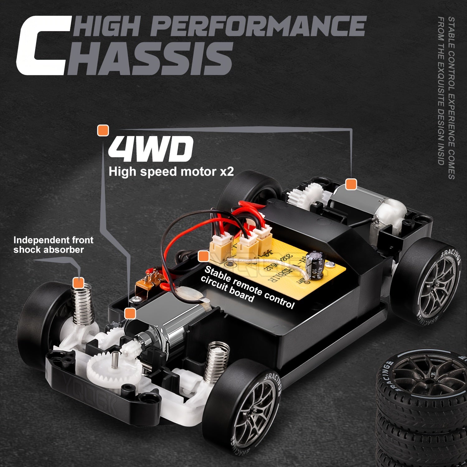 Ultimate Drift Racer 1:24 - RC Car with Illuminated Wheels