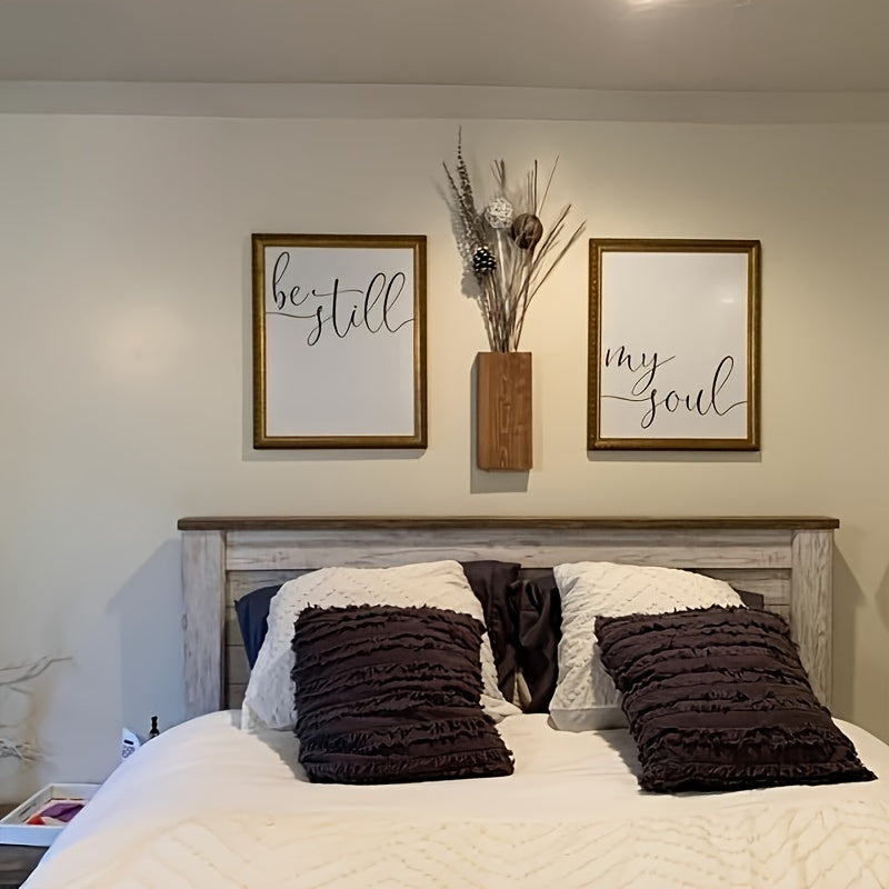 Rustic Wooden Wall Vase - Natural Atmosphere for Any Interior