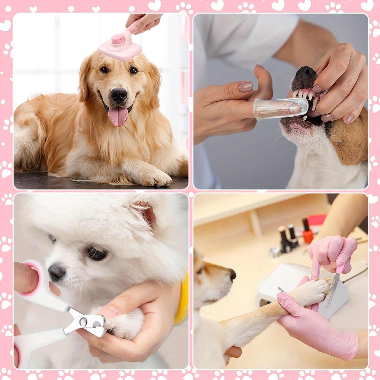8-Piece Dog Grooming Set - For a Healthy and Shiny Coat for Your Pet