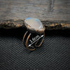 Natural Raw Stone Birth Ring – Selina