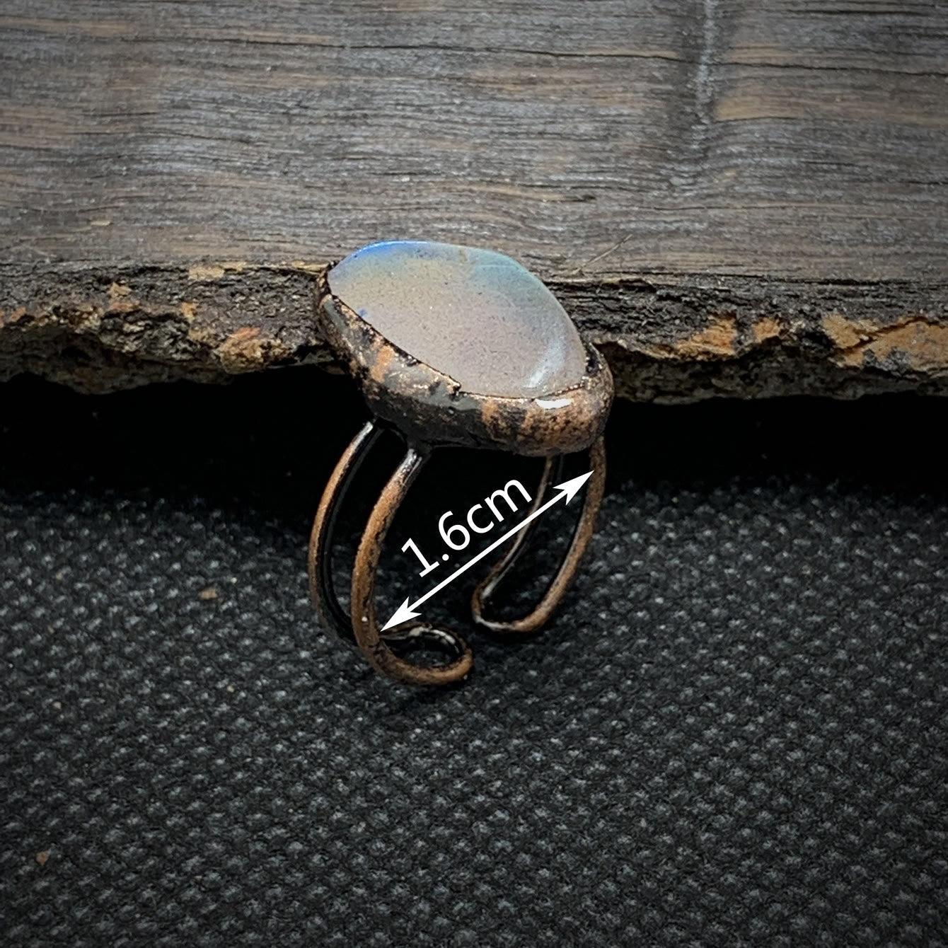 Natural Raw Stone Birth Ring – Selina