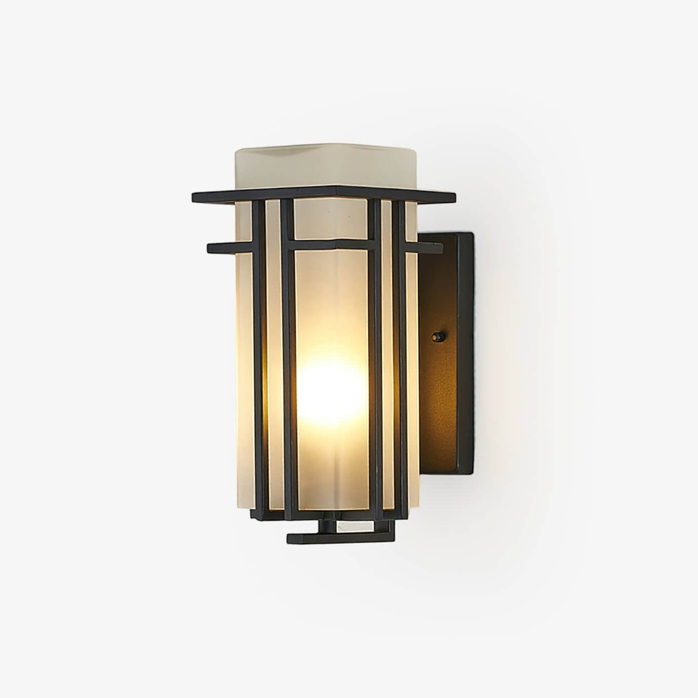 Outdoor Wall Lamp - Iron & Glass