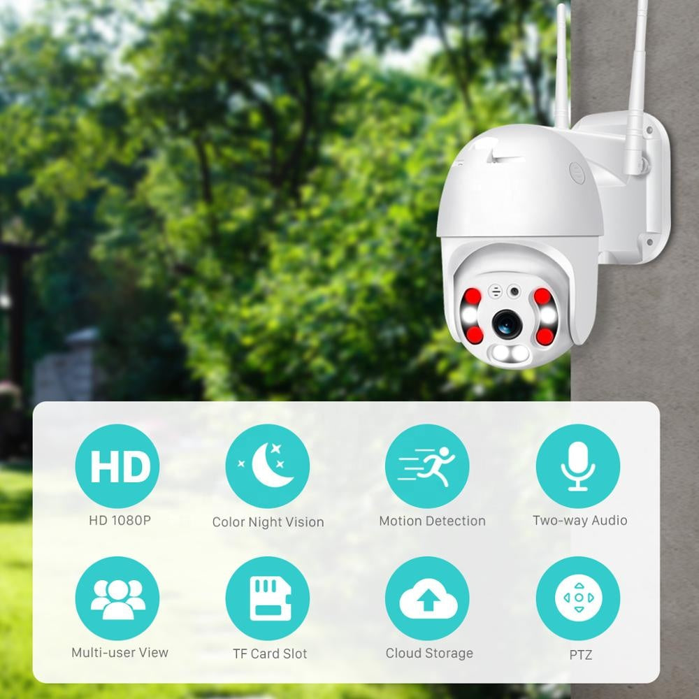 Wireless Outdoor Surveillance Camera with WiFi – SecureView 360