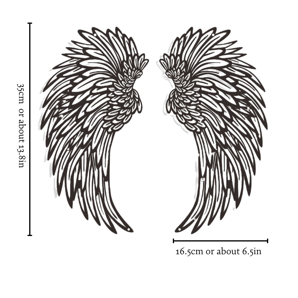Angel Wings Wall Art with LED Lighting - Magical Atmosphere for Your Interior