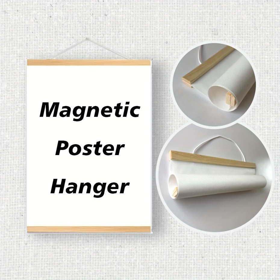 Magnetic Wooden Poster Hanger – Simple and Stylish Wall Decoration