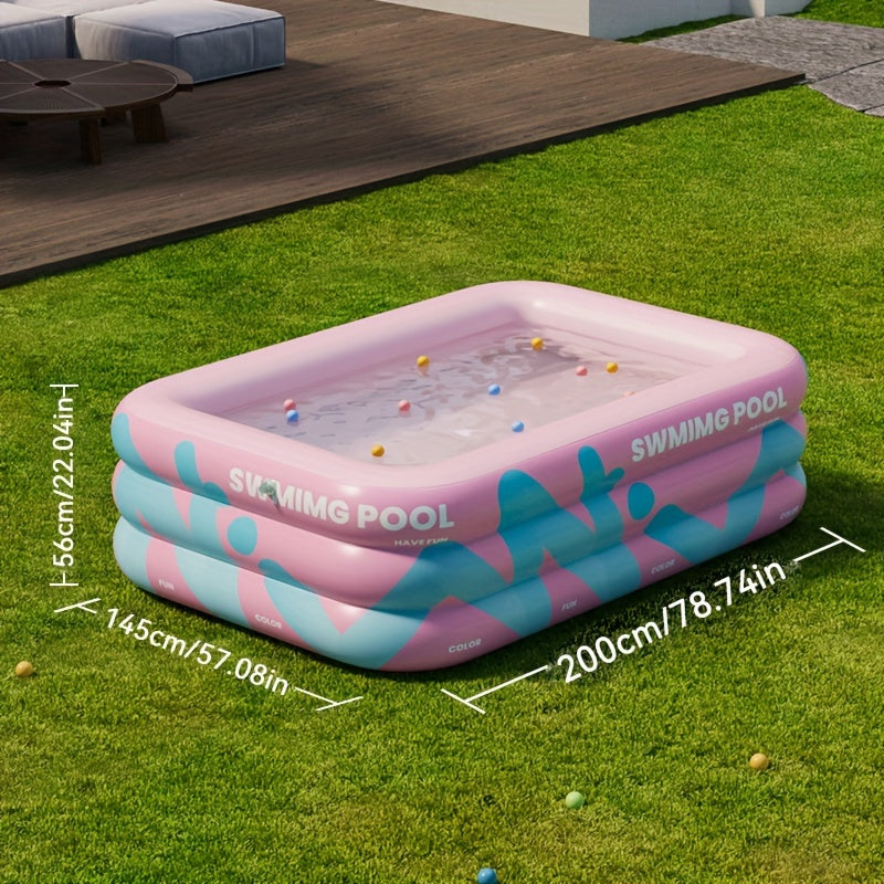 Joyful Inflatable Pool for the Garden – Durable PVC, Perfect for Summer Parties and Family Fun
