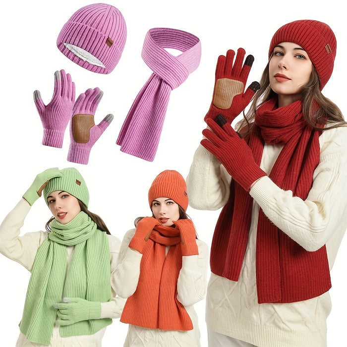Winter Bliss Set - Beanie, Scarf and Gloves for Couples - Warm and Stylish