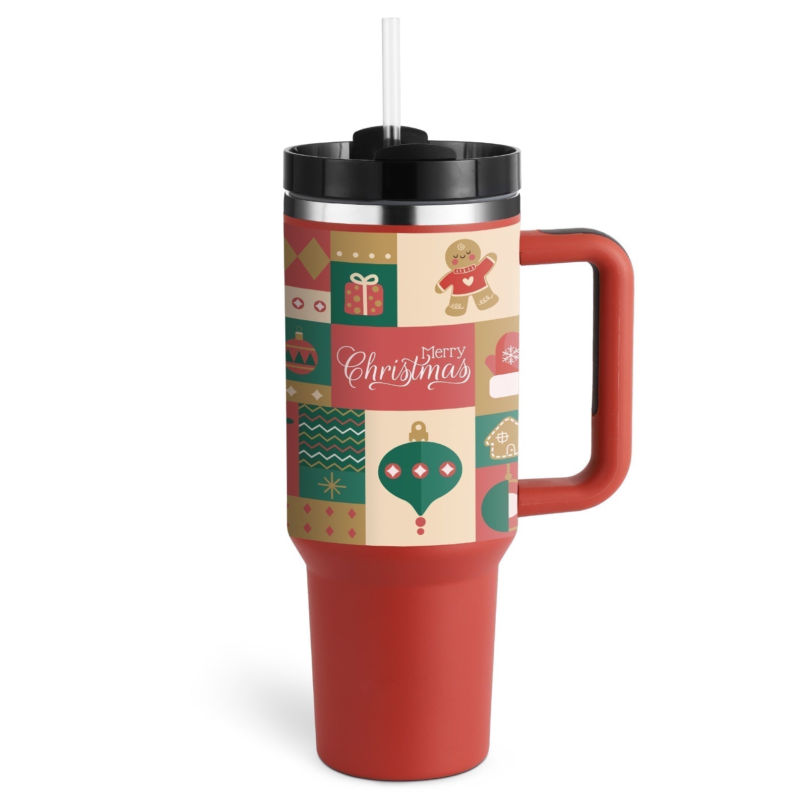Insulating Mug with Handle and Straw - ChillMate