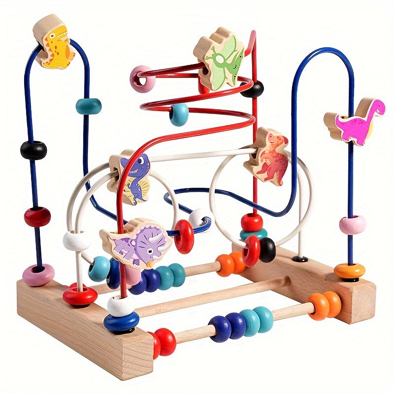 Educational Wooden Bead Maze - For Fine Motor Skills