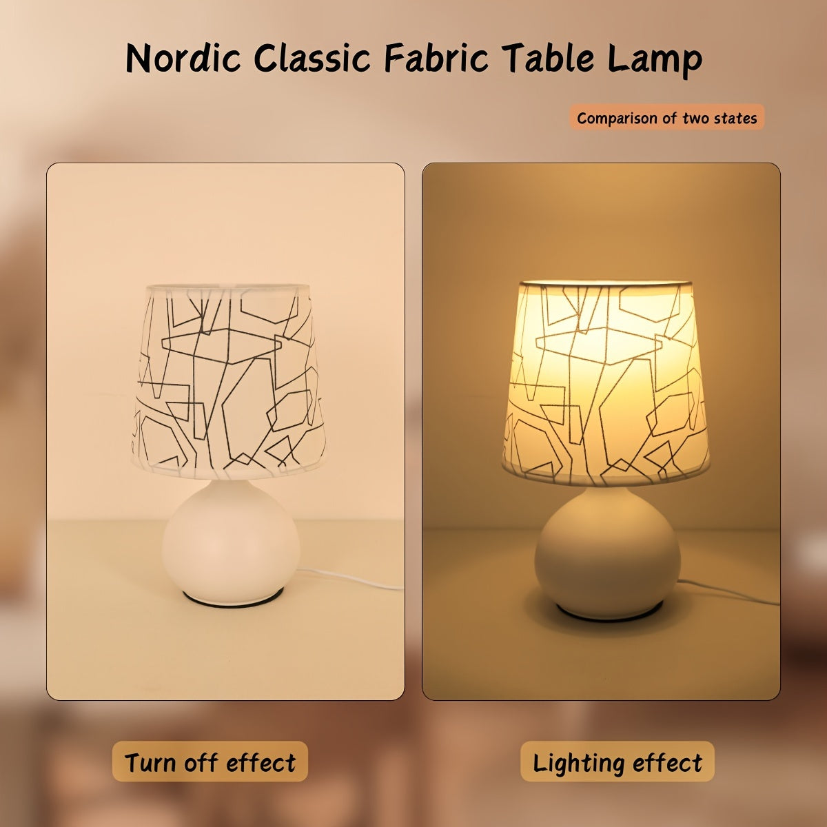 Geometric Style Table Lamp - Modern and Atmospheric