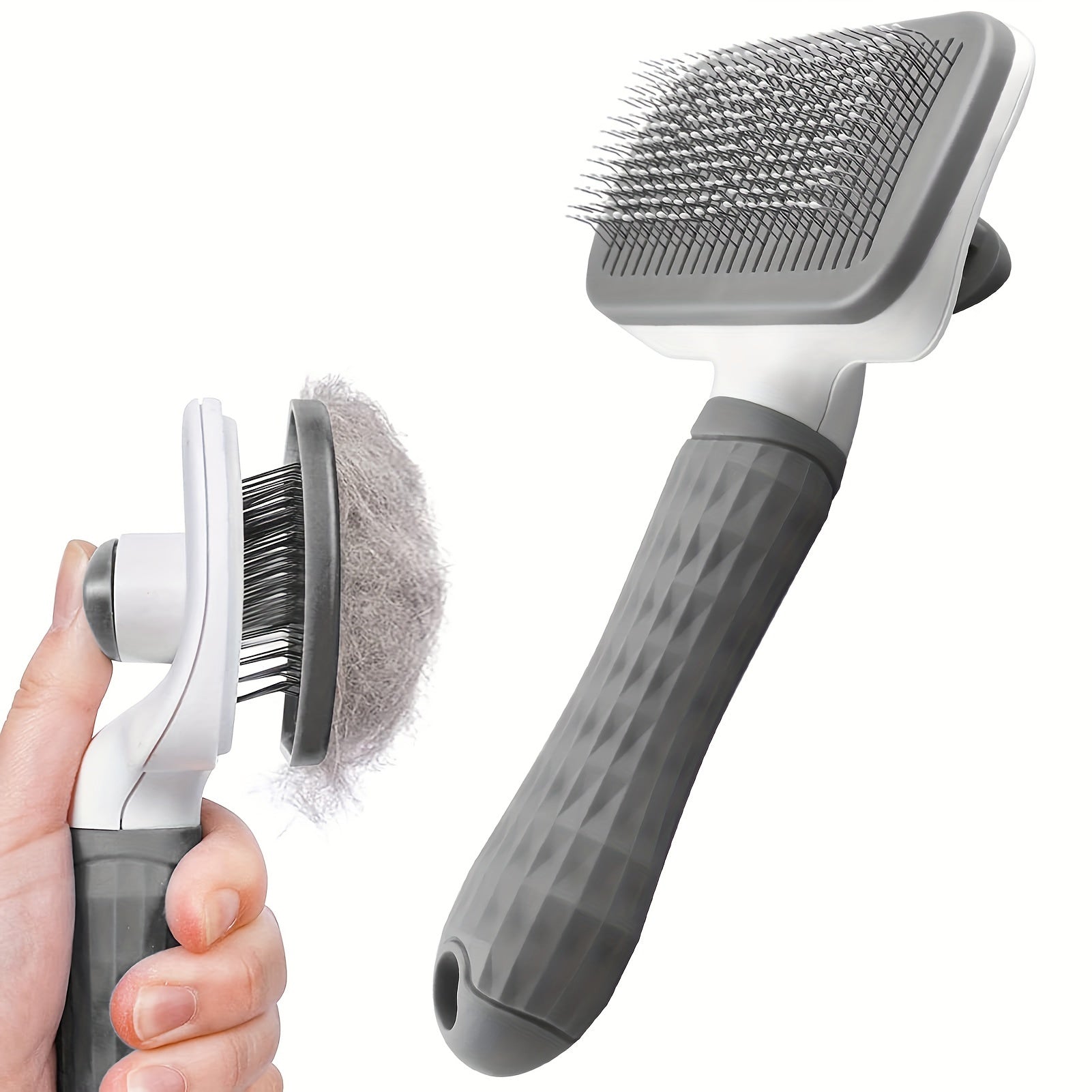 Sleek Glide Pet Grooming Brush – Effortless Fur Removal & Revitalising Massage
