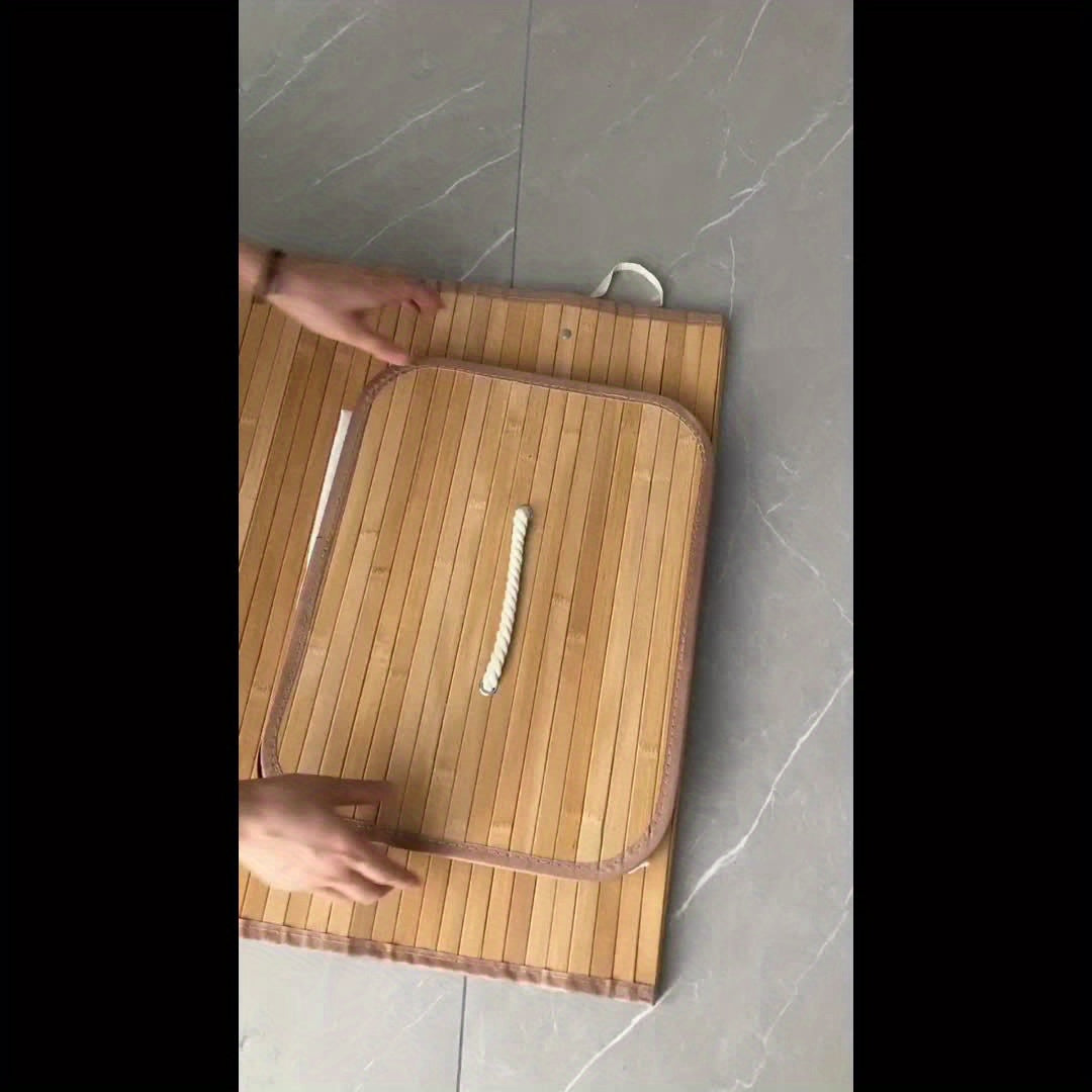 Bamboo Laundry Basket with Lid and Handles – Naturally Space-Saving Storage