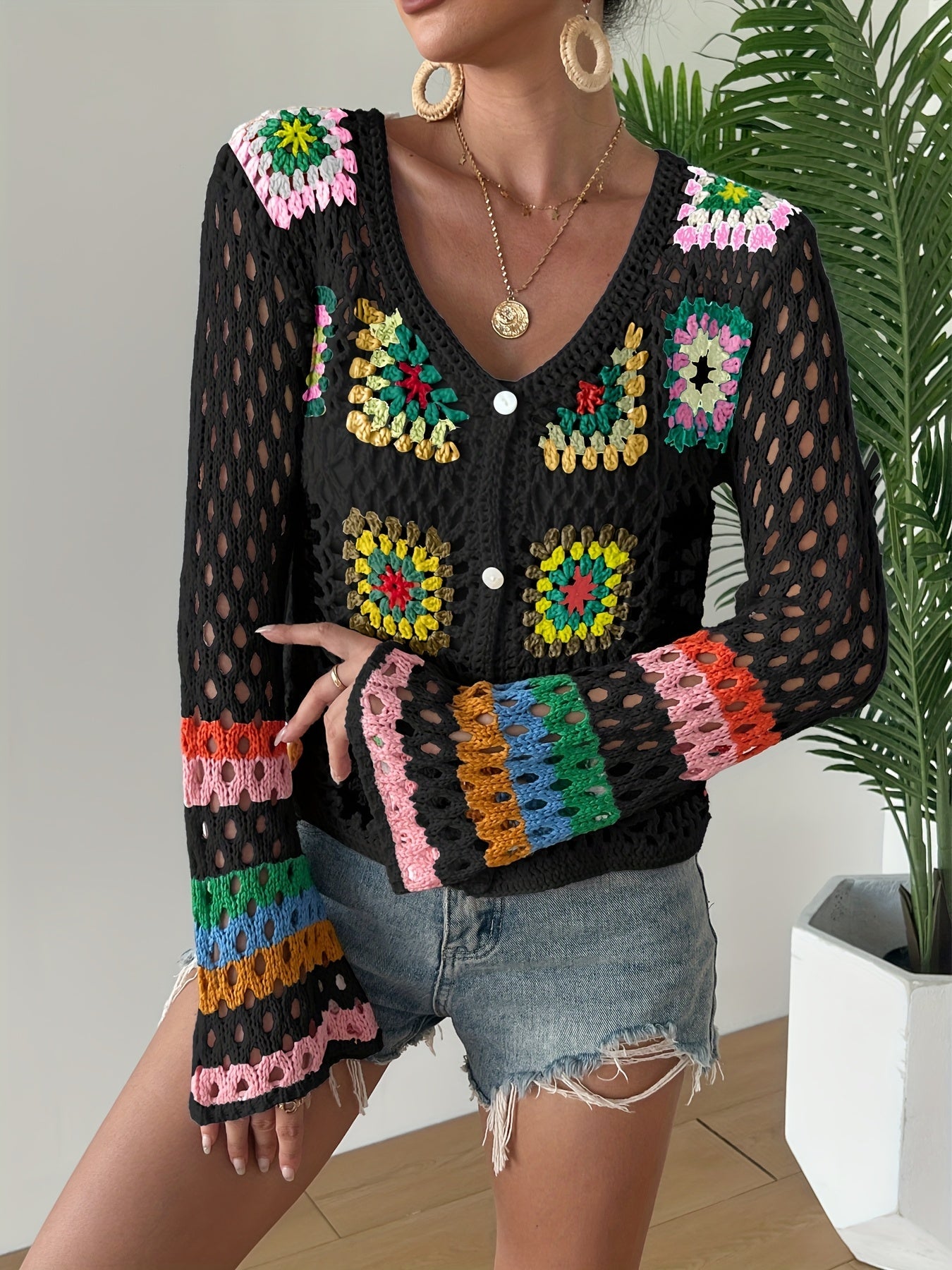 Bohemian Handmade Crochet Dress – Colourful and Comfortable