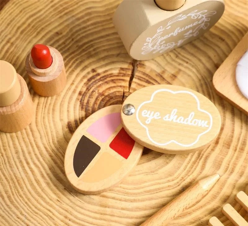 Hair and Makeup Play Set Made of Wood for Children – Beauty Spa