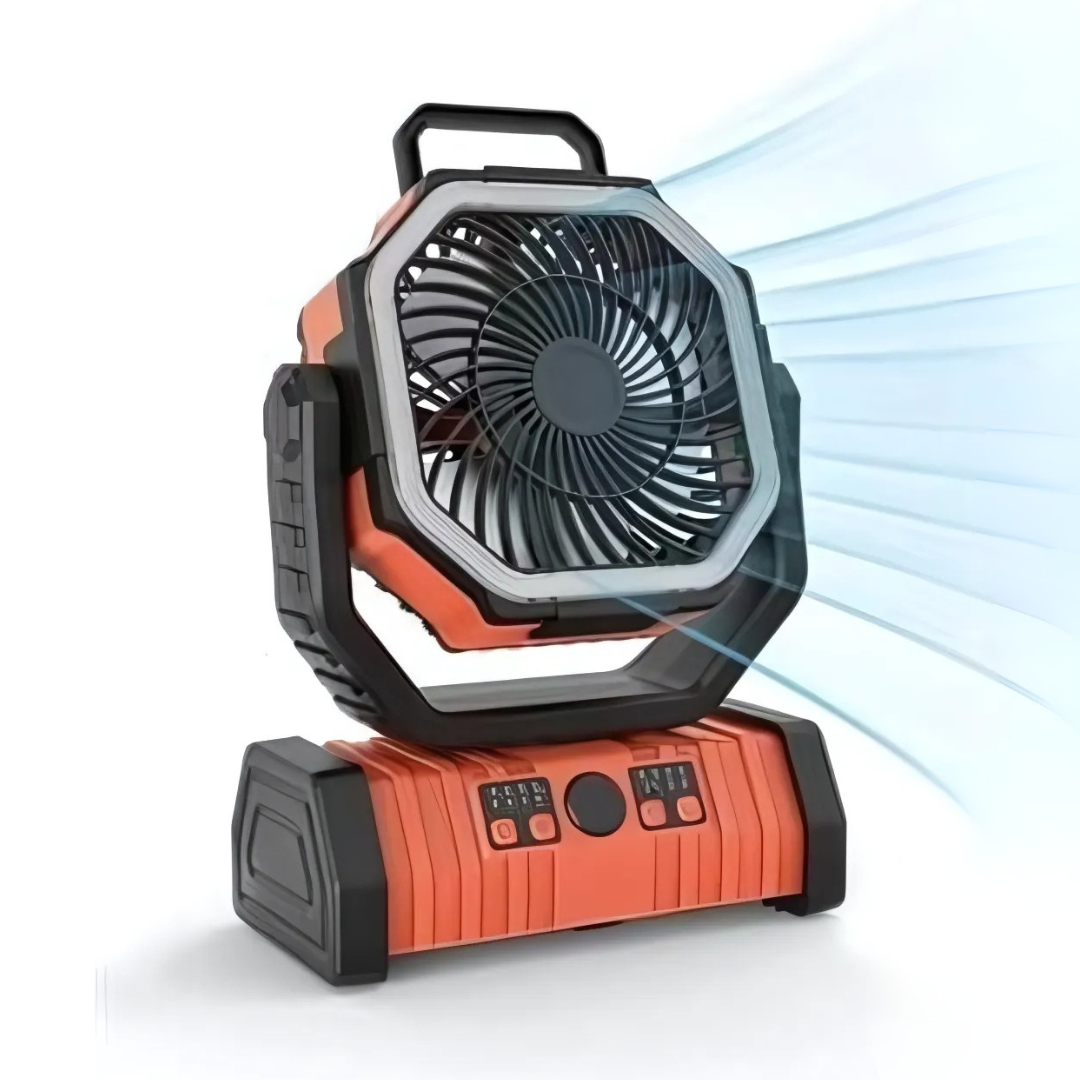 Camping Fan - 3-in-1 - LED - Wireless