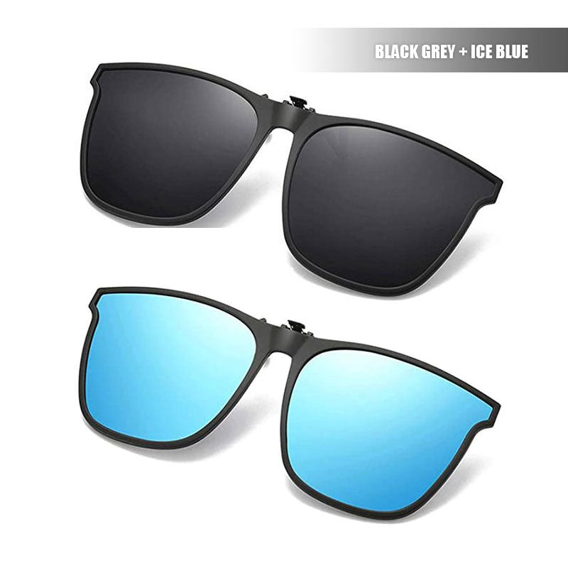 New Polarised Clip-On Folding Sunglasses