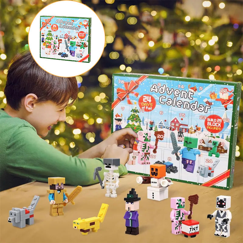 CrystalBuild Elite Advent Calendar | 29 Creative Figures for Kids' Christmas Countdown