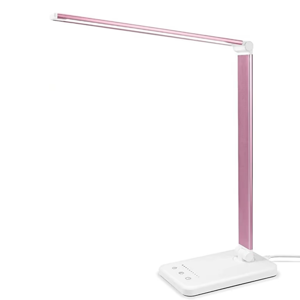 Modern Adjustable LED Desk Lamp with USB Charging Port - BrightEase