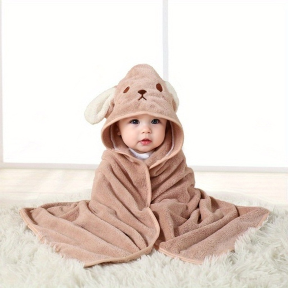 Cuddly Soft Hooded Bath Towel – Dries Quickly & Keeps Warm