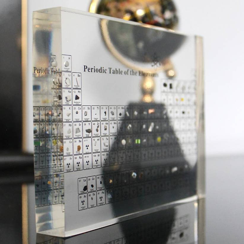 LuxaScience Periodic Table | Stylish 3D Acrylic Display with Real Elements