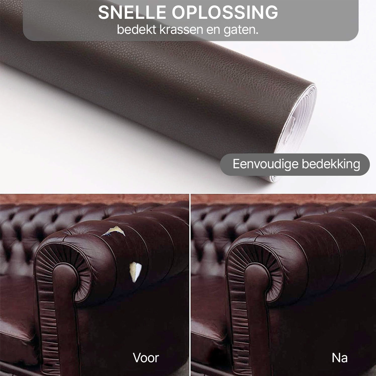 Self-Adhesive PU Leather Repair Patch - Waterproof and Strong