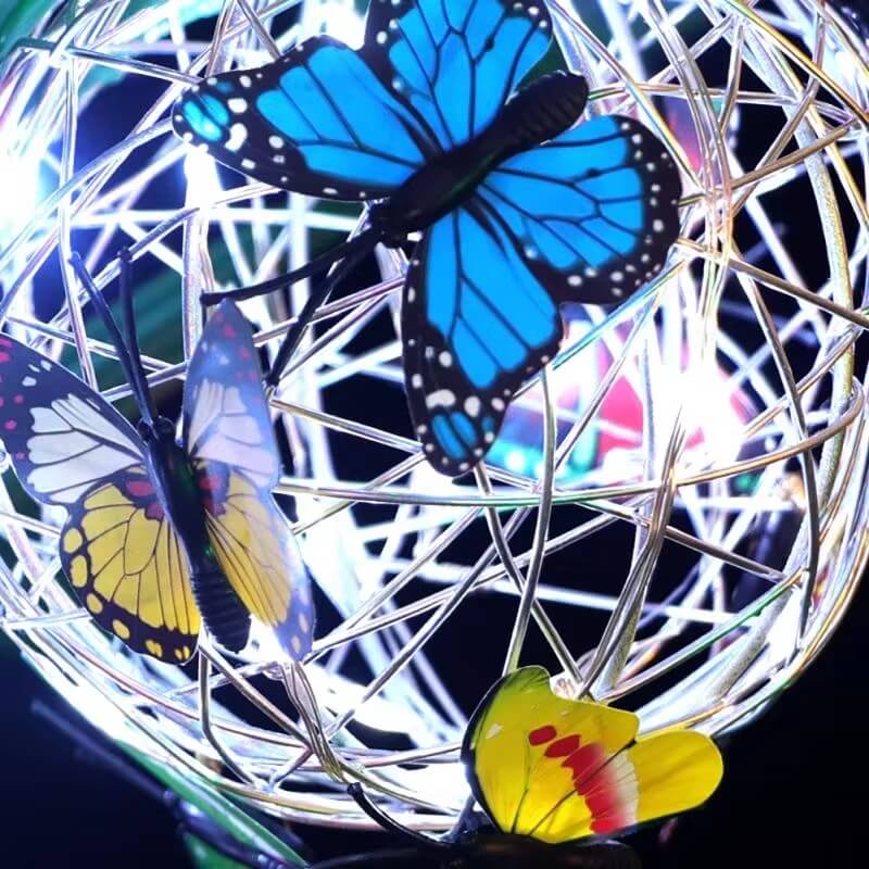 SolaraLux Enchanted Butterfly Lights | Weatherproof Solar-Powered Garden Decor