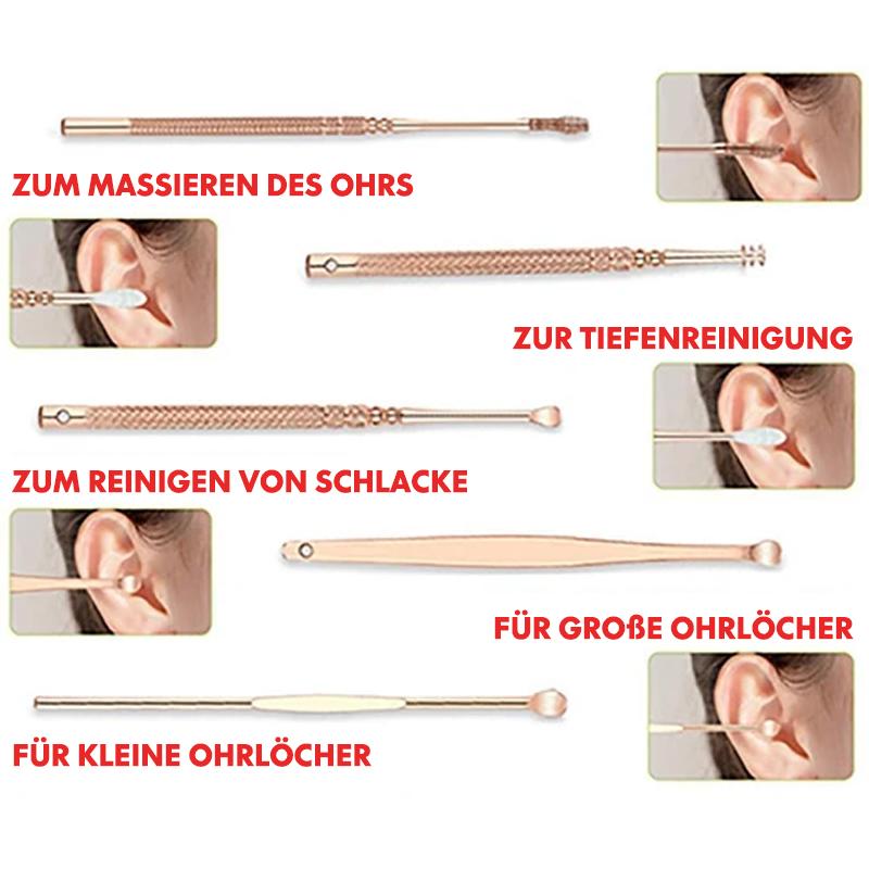 Stainless Steel Ear Cleaners (6 Sets)