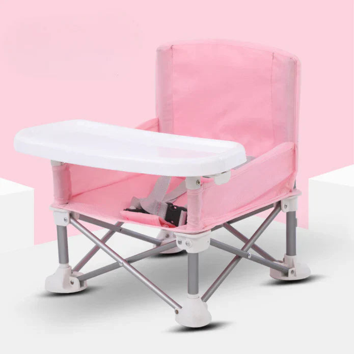 Mini Folding High Chair - Comfortable Feeding and Playing