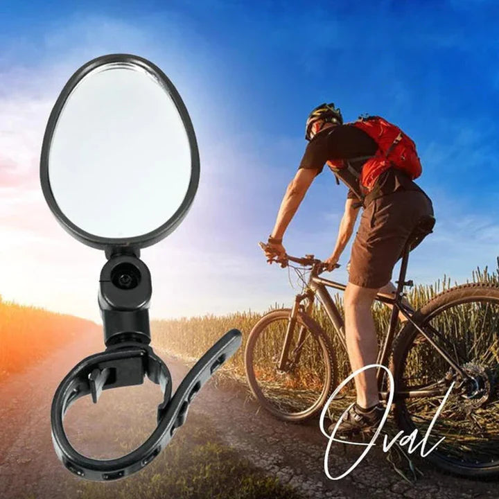 ClearTrail Safety Mirror Max | Durable 360° adjustable mirror for cycling and motorbiking