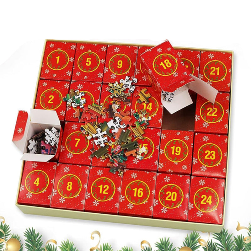 Christmas Puzzle Advent Calendar – 1008 Pieces, Daily Puzzle Fun