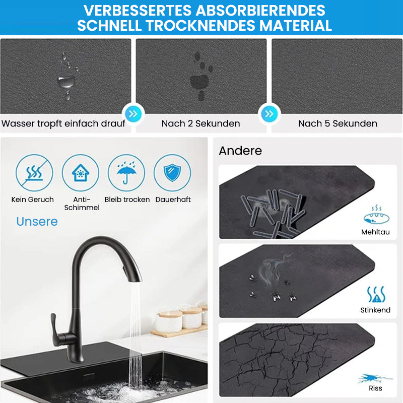 Matte für Wasserhähne aus Kieselgur