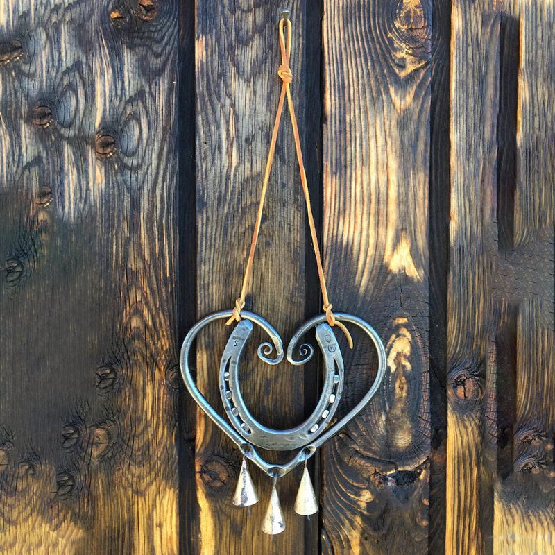 Wind Chime – LuckLove – recycled horseshoe – handcrafted pendant