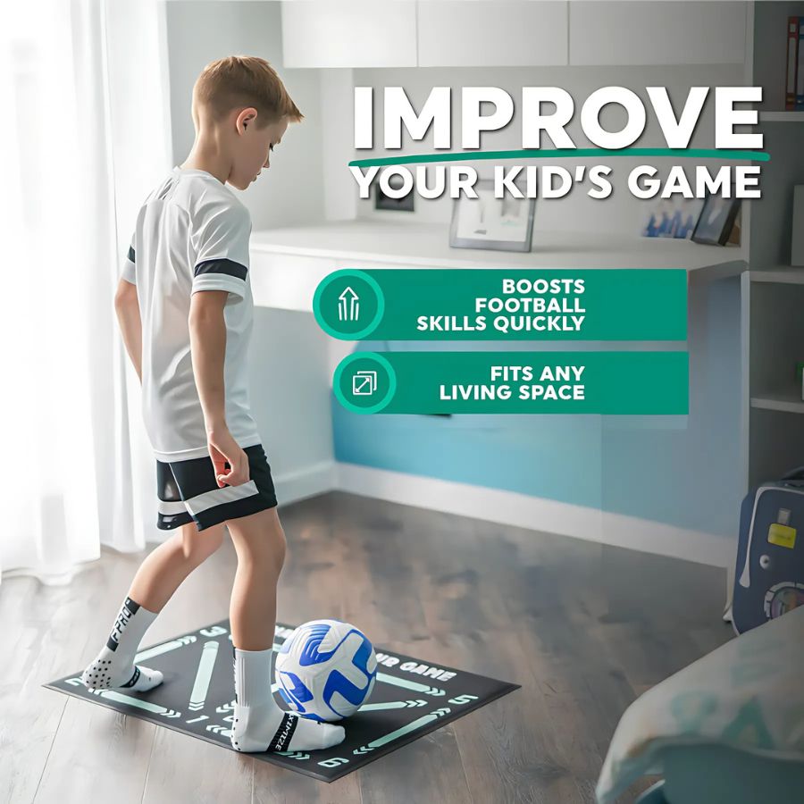 FootSkill Training Mat | Sport & Training | Football Training Mat with Accompanying Video Programme