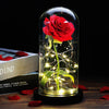 GlowPetal Romantic LED Rose Lamp | Glass Dome Decoration with Soft Light for Special Moments