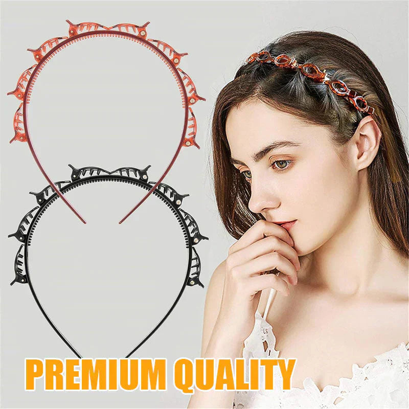 Braided Hairband with Grip – Bibi