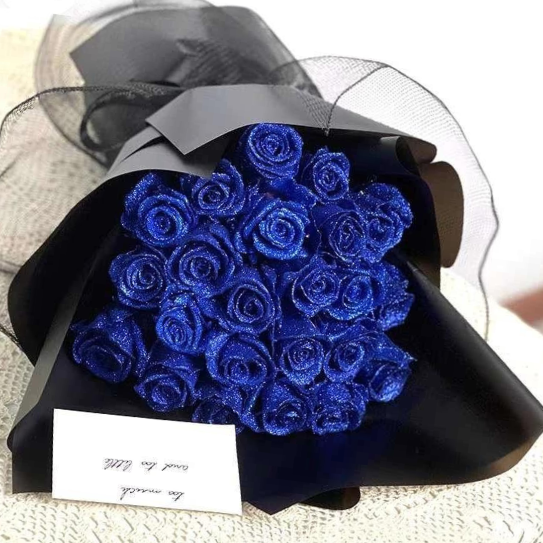 GleamPetal Shimmering Rose Set | Stunning 7cm glitter roses in a 30/50 pcs set, perfect for weddings, birthdays, and elegant floral arrangements.
