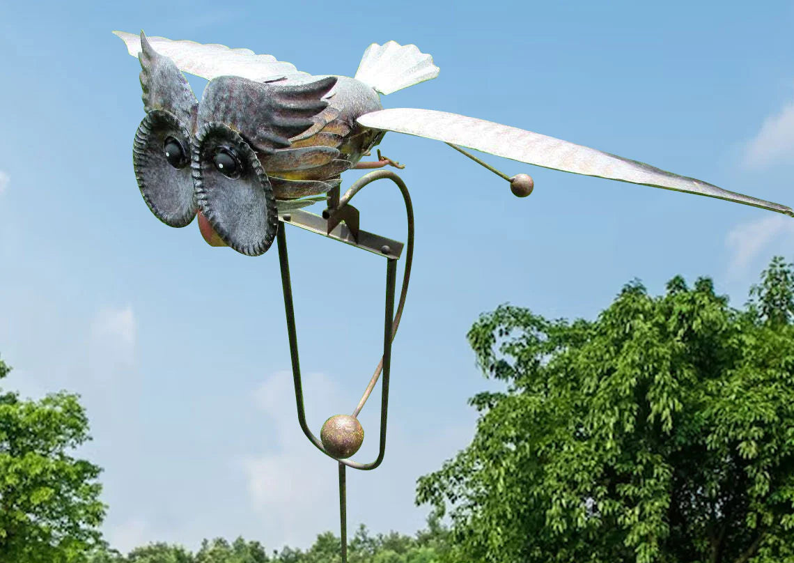 Metal Bird Wind Generator - Decorative Garden Ornaments