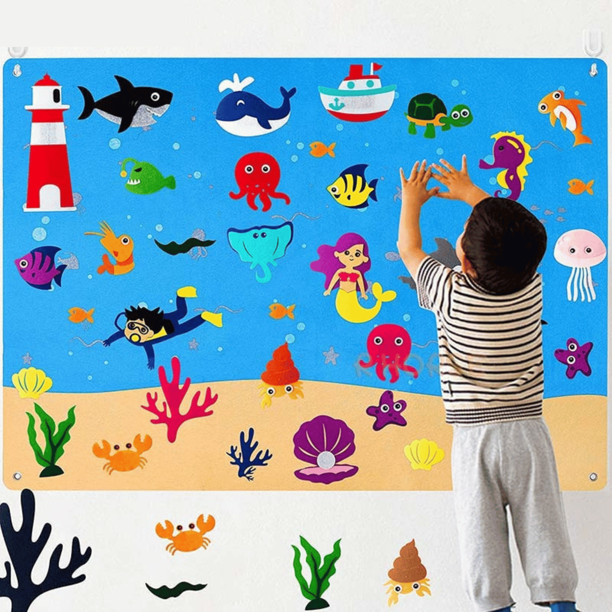 Toddler Felt Play Mat - FeltAdventure