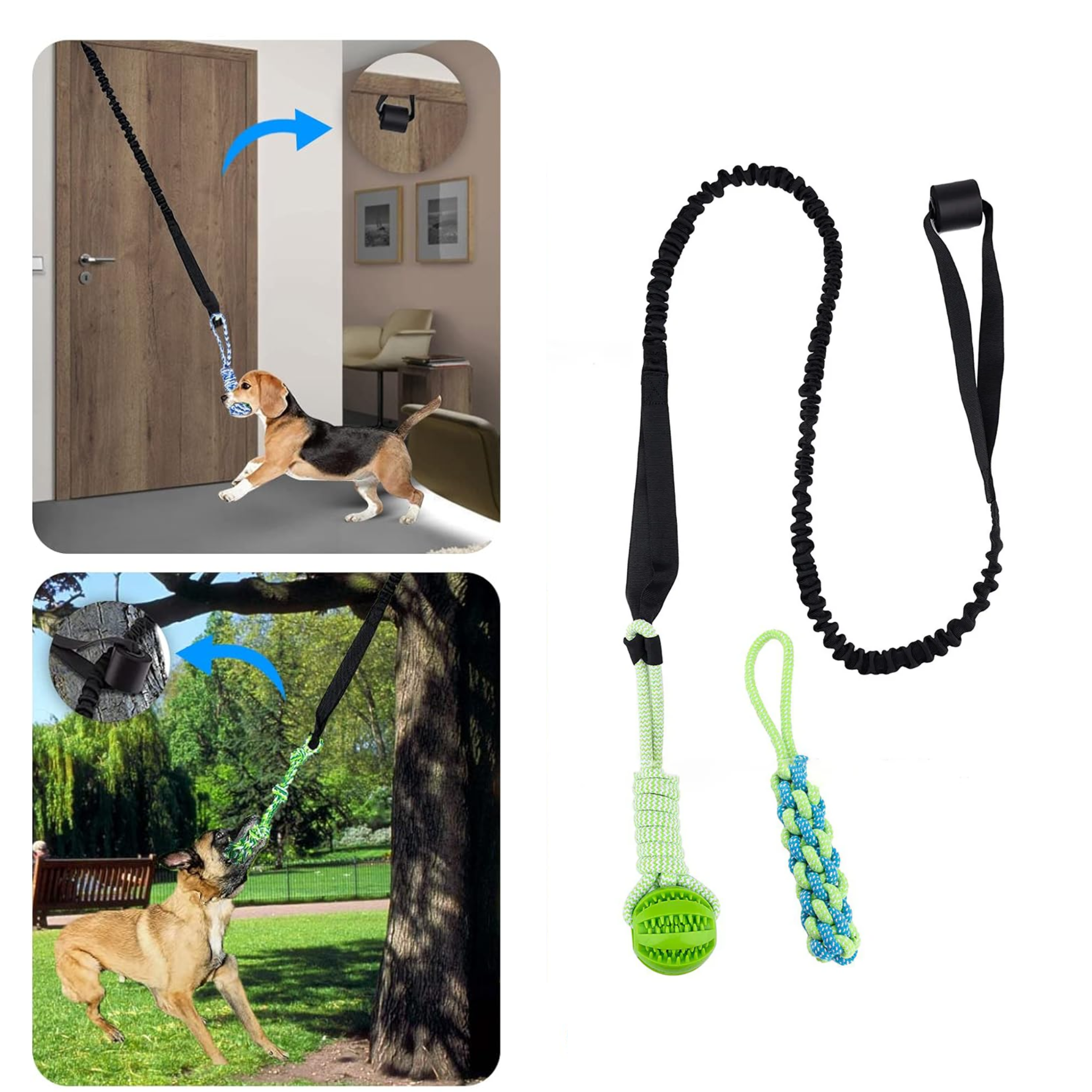 PawVogue Active Tug Toy | Durable rope toy for teething puppies and active dogs