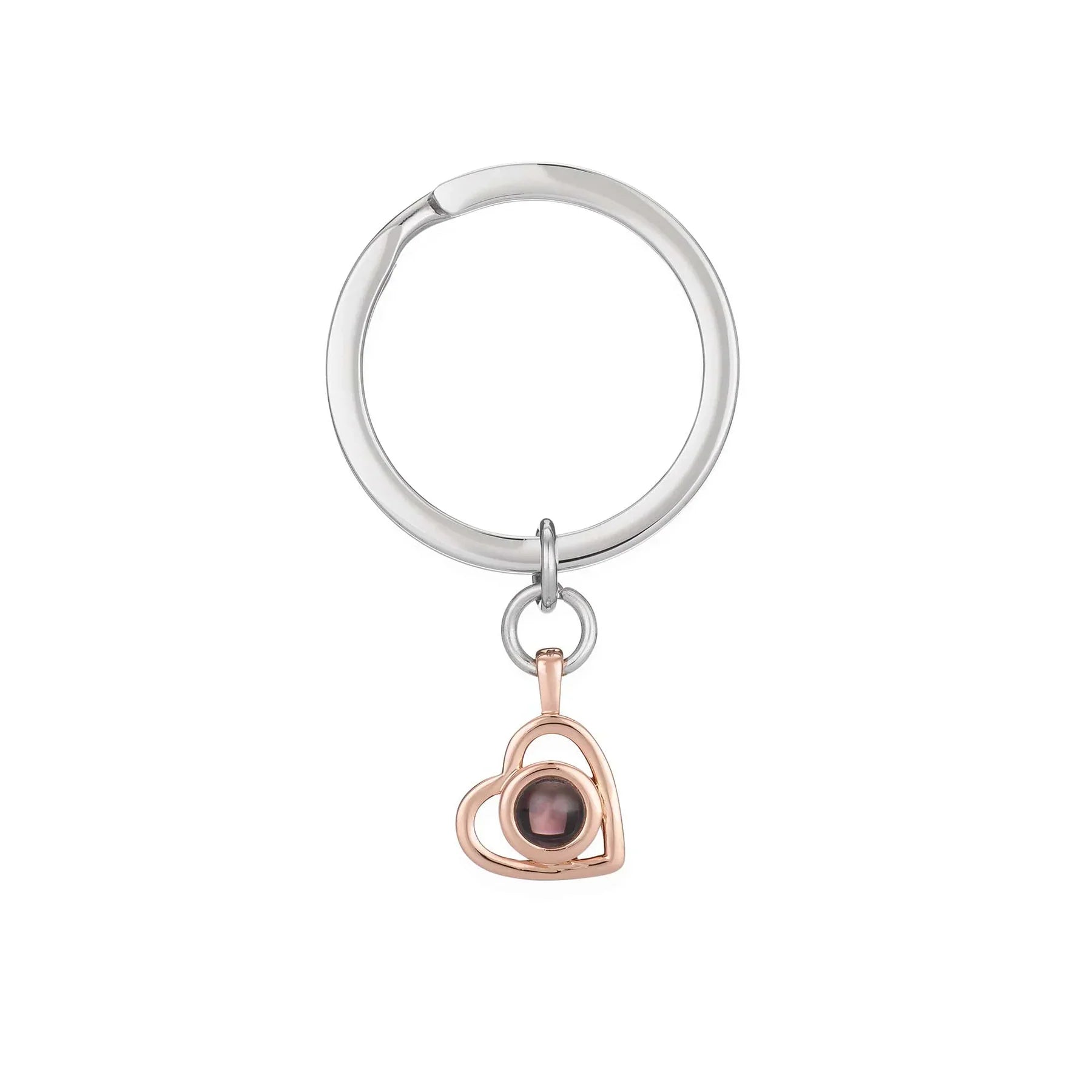 LuxeBond Heart Memory Locket | Durable photo keychain for treasured connections