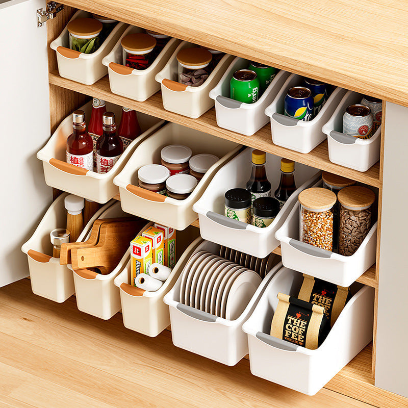 Multifunctional Storage Baskets with Curved Design - Stylish Solution for Home Organisation