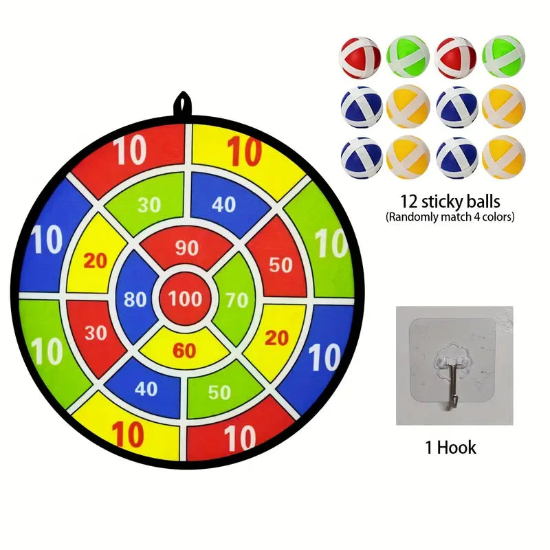 12-Piece Sticky Ball Dart Set – Fun Indoor & Outdoor Toy for the Whole Family