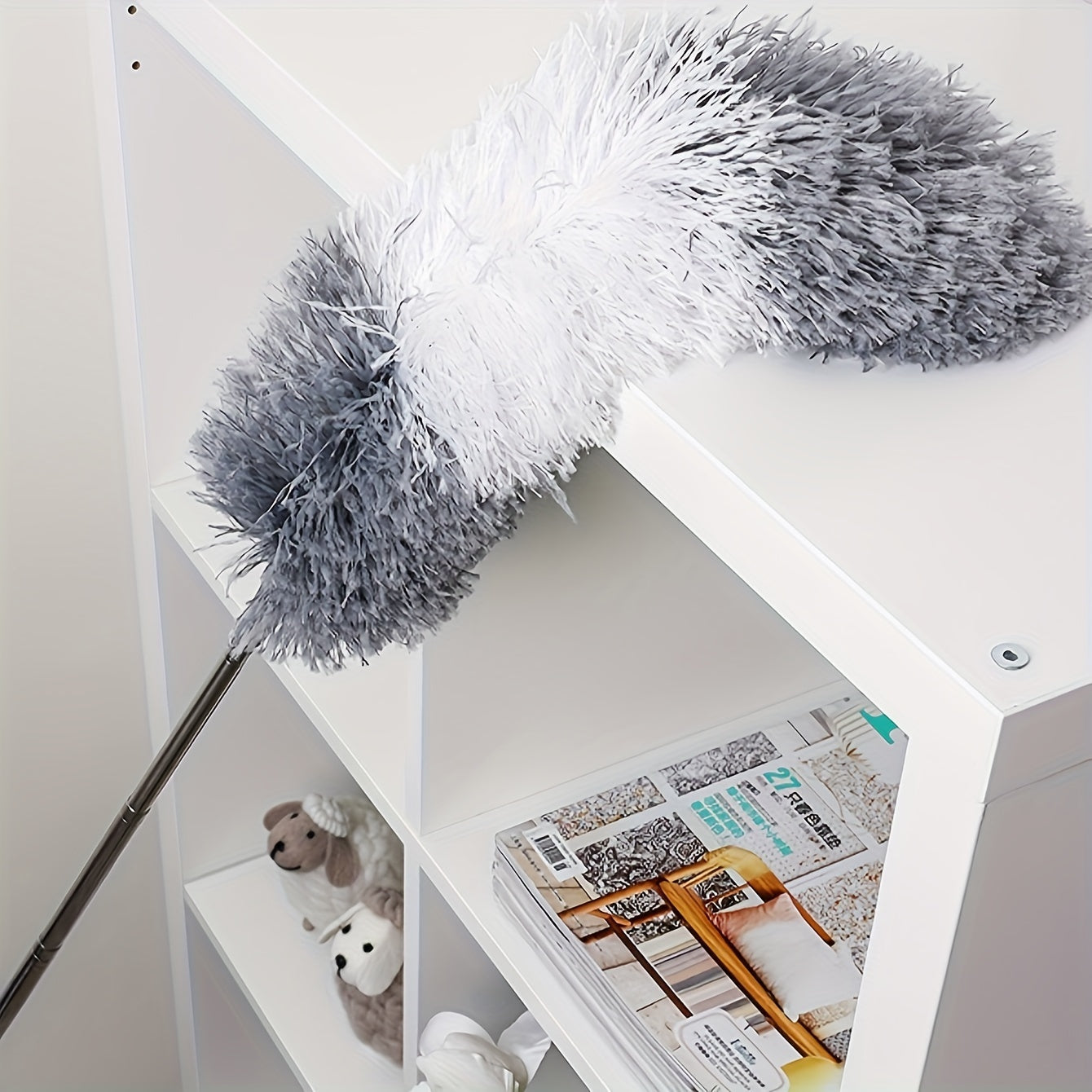 Extendable Microfibre Duster – Washable, Flexible, and Perfect for High Ceilings