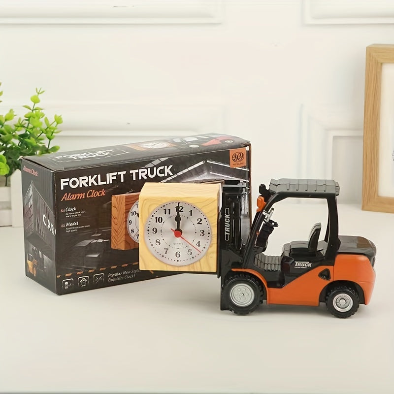 Retro Forklift Alarm Clock – Unique and Creative Design for Students and Room Decor