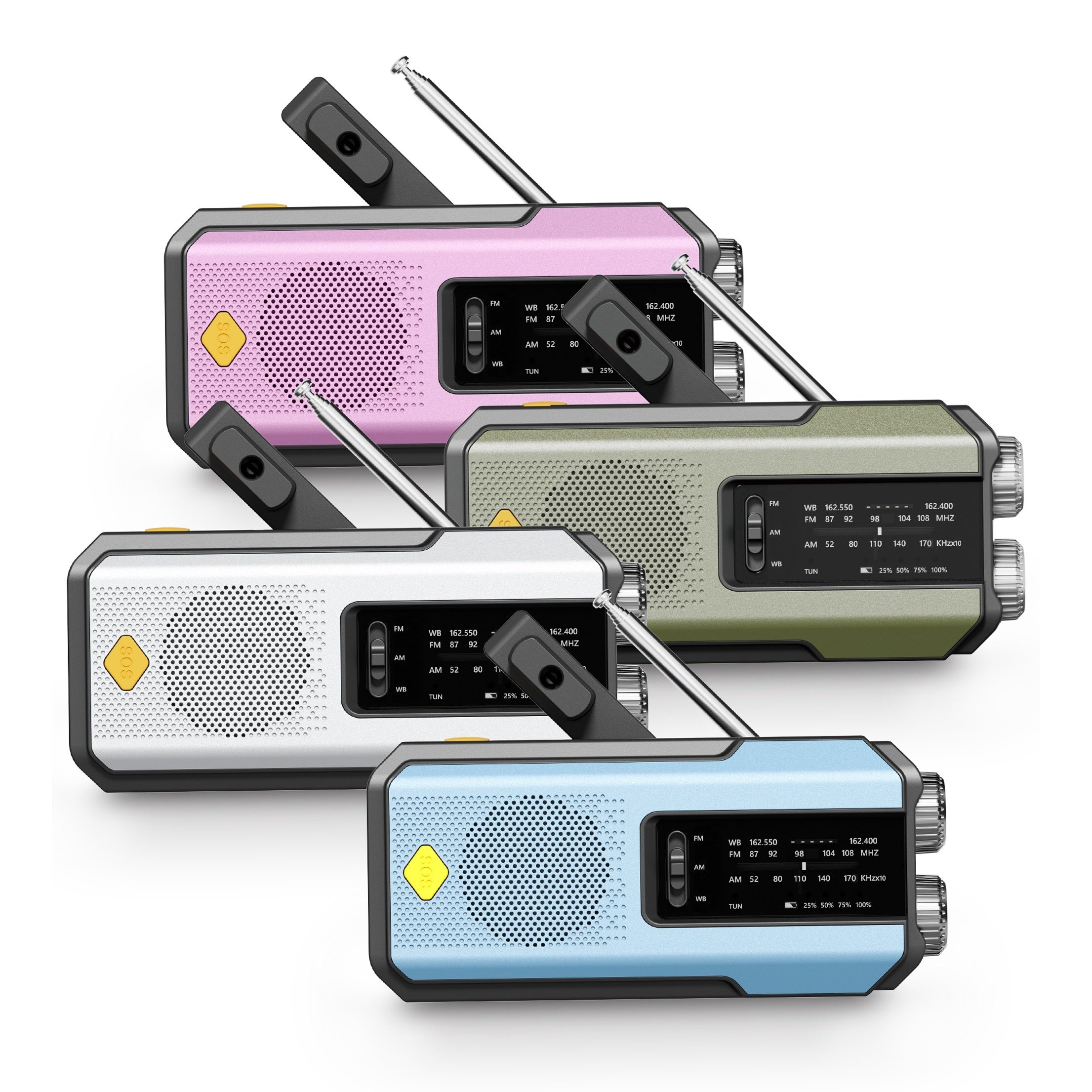 Daykit Portable AM/FM Radio – With Solar Panel and Flashlight