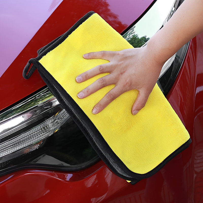 Double-Sided Coral Fleece Car Wash Towel – Soft and Absorbent for Shine