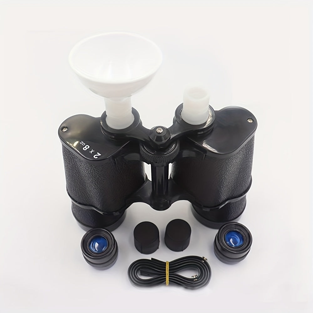 Unique Binocular Flask – 500ml Portable Hip Flask with Funnel