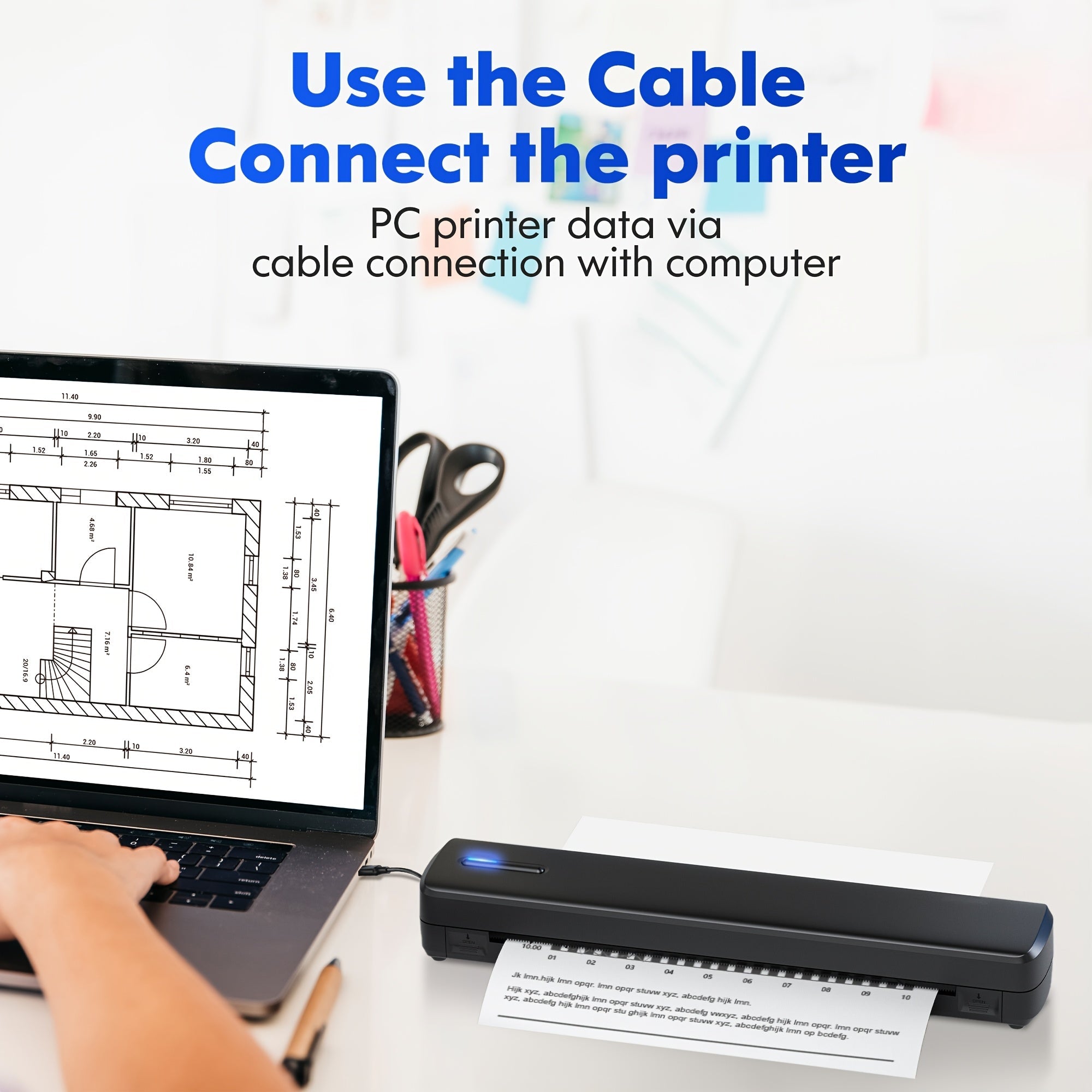 MiniThermo Wireless Printer – Compact Printing Convenience for On-the-Go