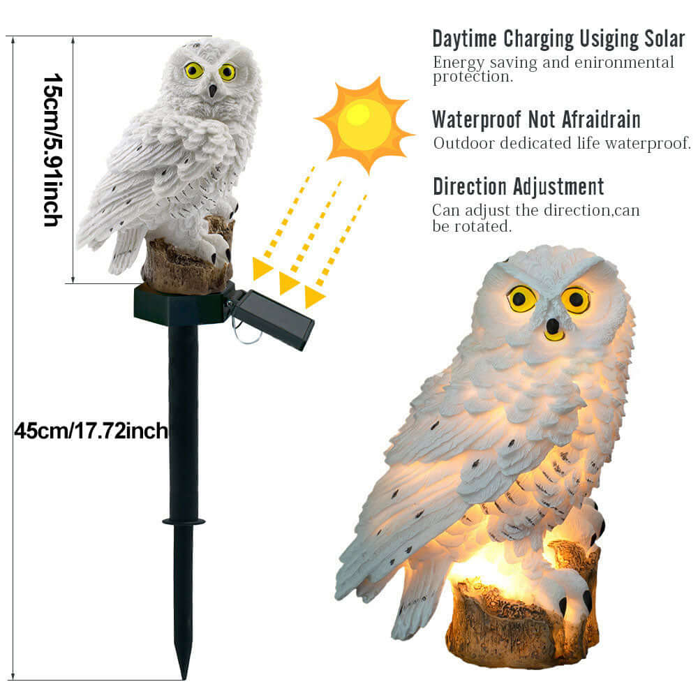 2x Solar Garden Lights - Hedgehog Design