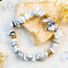 Stylish Bracelet Made of Natural Stones and Crystal Beads - Celine